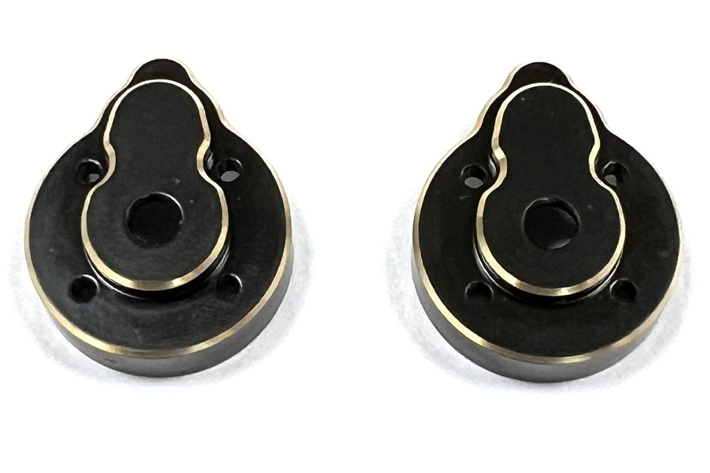 Hobby Plus CR18P Rear Portal Hub Brass Cover Set (Pr.)