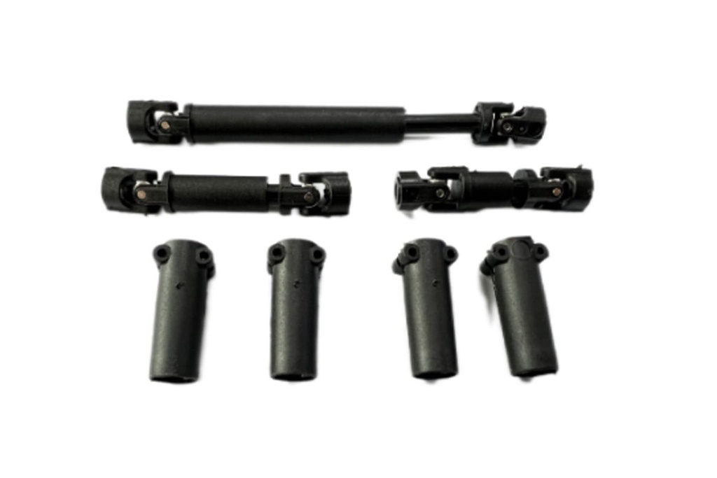 Hobby Plus 1/18 Scale 6x6 Drive Shaft Set & Rear Axle Hub