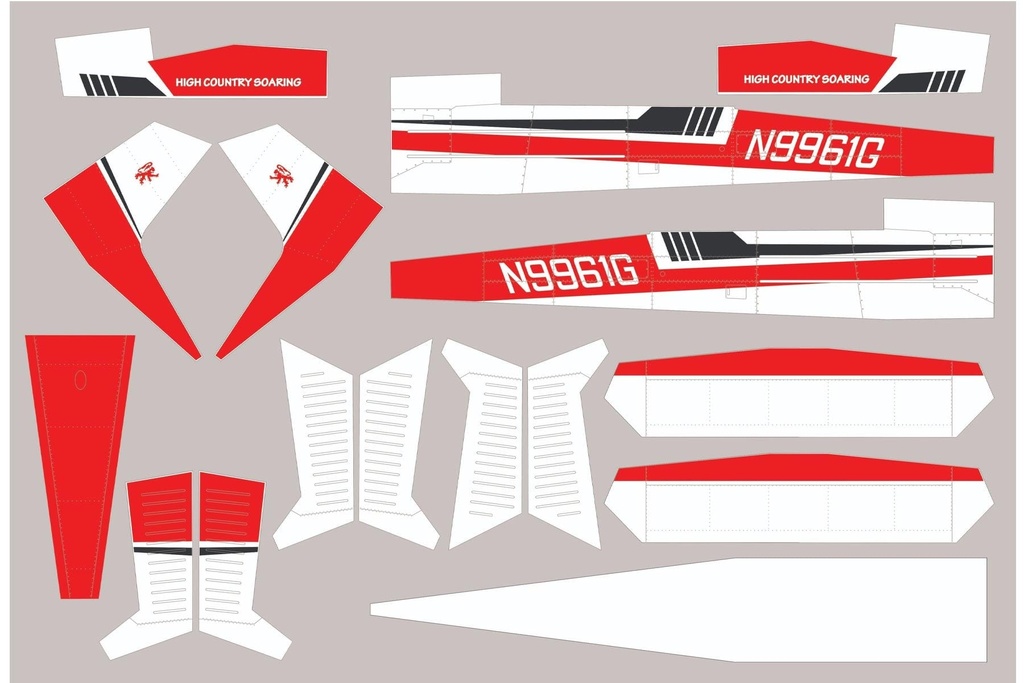 Nexa 1920mm C188 Agwagon Covering Set (Fuselage and Tail)