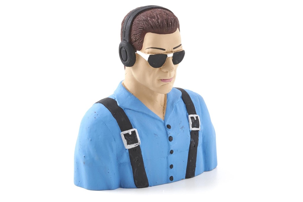 Nexa 122mm (4.8") Civil Pilot Figure - Blue