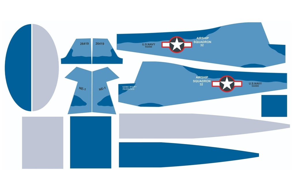 Nexa 2400mm NE-1 Cub Covering Set (Fuselage and Tail)