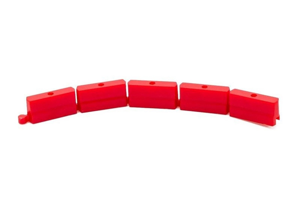Turbo Racing Red Track Fence Rails (50pcs.)