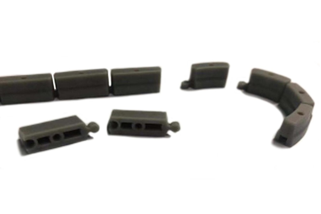 Turbo Racing Grey Track Fence Rails (50pcs.)