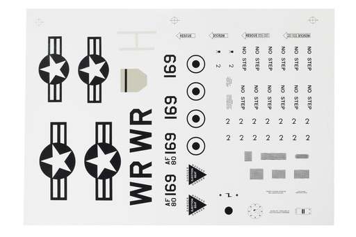 [FJ1062107] Freewing 64mm EDF A-10 Thunderbolt II V2 Decal Sheet