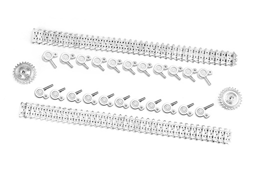 [TDE1005-104] Tongde 1/16 Scale UK Churchill Mk. VII Battle Tank Metal Track, Sprockets, and Wheels Set