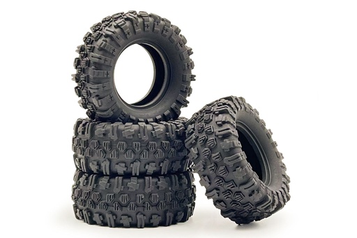 [HBP240395] Hobby Plus 1/18 Scale 1.2" Mudder Tire with Inner Foam (4)