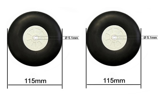 [BHM1017-119] Black Horse 2500mm Heinkel He 111 Main Wheels