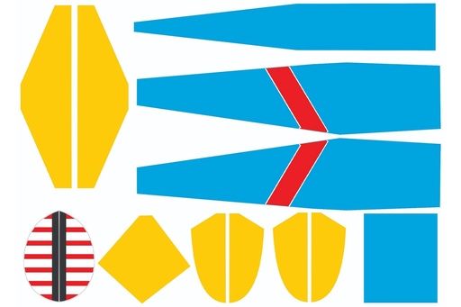 [NXA1060-106] Nexa 1618mm Fly Baby Covering Set (Fuselage and Tail)
