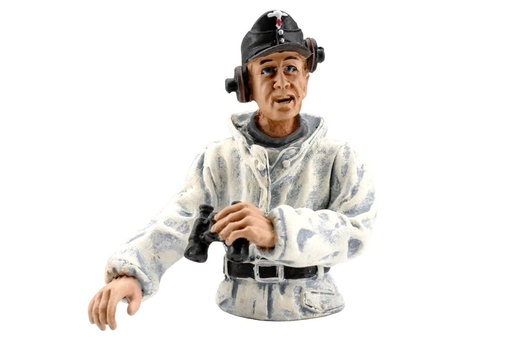 [TORFG-10045] Torro 1/16 Scale Half-figure Tank Commander Winter Camouflage