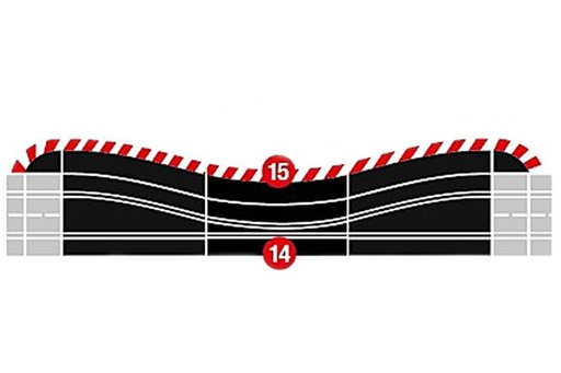 [CRE20030373] Carrera Chicane Track for Digital 124, 132, and Evolution Tracks