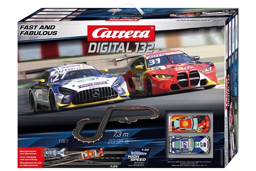 [CRE20030030] Carrera DTM Fast and Fabulous 1/32 Scale Digital Slot Car Set
