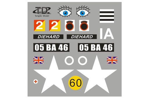 [TDE1003-107] Tongde 1/16 Scale UK Centurion Mk 5 Sticker Set