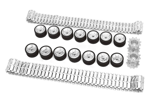 [TDE1002-104] Tongde 1/16 Scale IDF M60 ERA Battle Tank Metal Track, Sprockets, and Wheels Set
