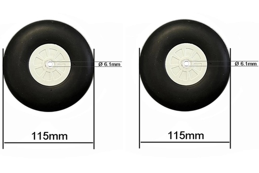 [BHM1013-111] Black Horse 2300mm Junkers Ju 87 B-2 Stuka Main Wheels