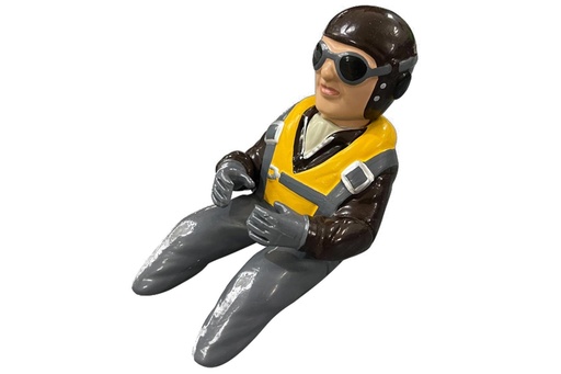 [BHM1013-108] Black Horse 108mm (4.2") WWII Pilot Figure - Gray