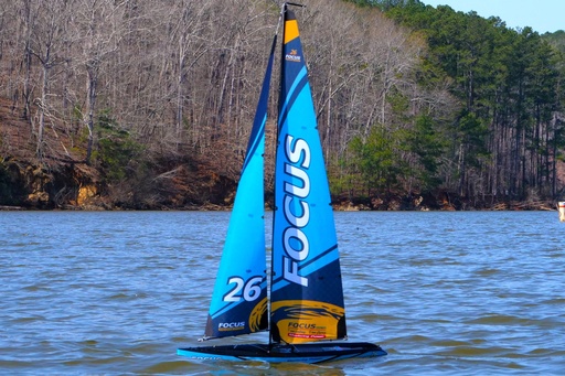 [BNC1047-003] Bancroft Focus V3 Blue 995mm (39.2") Sailboat - RTR
