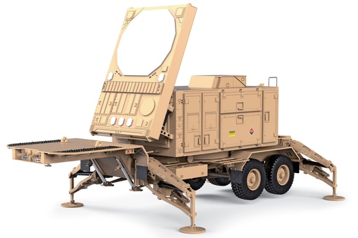 [HGN-P804TAN] Heng Guan US Military Tan 1/12 Scale Radar Array Trailer - KIT