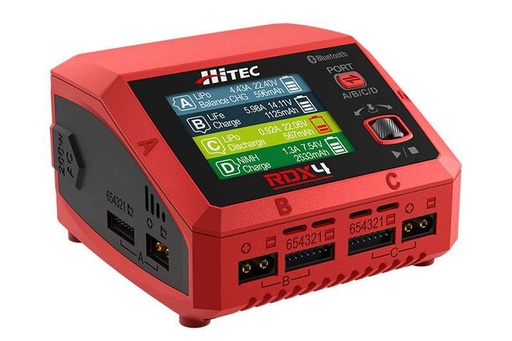 [HRC44354] Hitec RDX4 400W 6 Cell (6S) Quad Port LiPo AC/DC Battery Charger