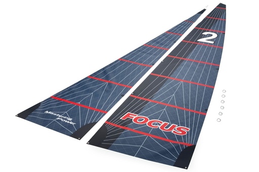 [BNC1047-133] Bancroft Focus V3 Red Main Sails and Jib Sails Set