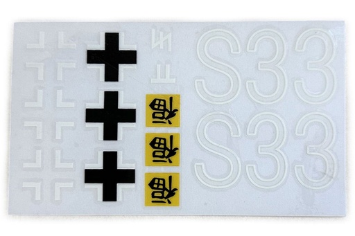 [HLG3818-105] Heng Long 1/16 Scale German Tiger I S33 Decal Set