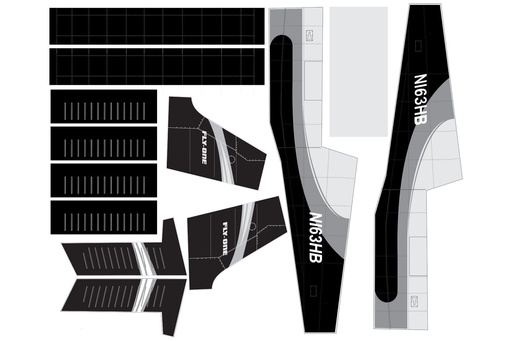 [NXA1061-107] Nexa 1860mm PA-38 Tomahawk Covering Set (Fuselage and Tail)