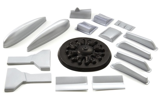 [NXA1056-206] Nexa 1770mm T-28 Trojan Silver Plastic Parts Set
