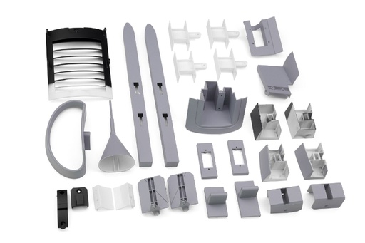 [FJ2111209U] Freewing 70mm EDF F-16 V3 Plastic Parts Set 1 - Arctic Camo