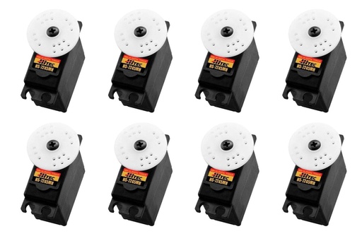 [HRC6005-033] Hitec HS-7245MH 34g High Voltage High Torque Digital Metal Gear Mini Servo Multi-Pack (8 Servos)