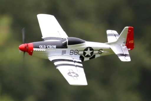 [SKY1055-002] Skynetic P-51D Mustang "Old Crow" EPP with Gyro 400mm (15.7") Wingspan - FTR