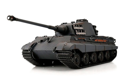 [TOR11514-GY] Torro German King Tiger Grey 1/16 Scale Heavy Tank IR with Cannon Smoke - RTR