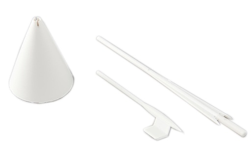 [FJ316210912] Freewing 80mm MiG-29 Fulcrum Red Star Nose Cone Plastic Part