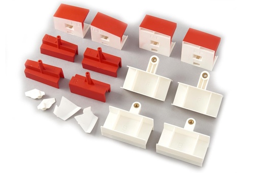 [FJ31621097] Freewing 80mm MiG-29 Fulcrum Red Star Main Wing Structural Plastic Part Set
