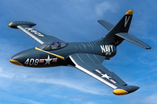 [FJ10322P] Freewing F9F Panther 4S Blue 64mm EDF Jet - PNP