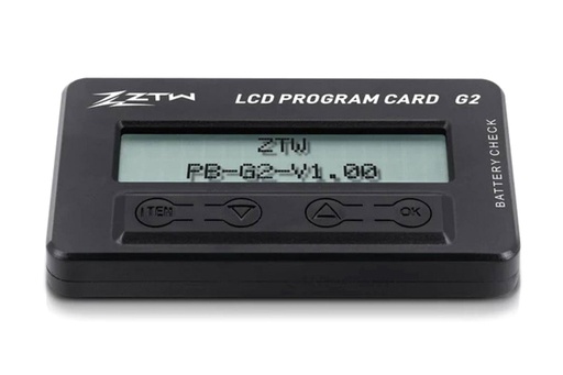 [ZTW1400011] ZTW G2 LCD ESC Programming Card