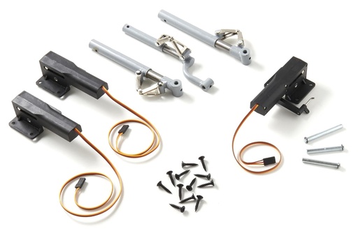 [NXA1056-118] Nexa 1770mm T-28 Trojan Red and White Electric Retracts with Struts Set