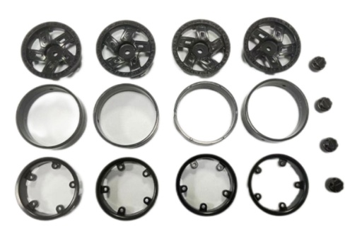 [HBP240233] Hobby Plus 1/18 Scale 1.2" Bead Lock Wheel Set (4)