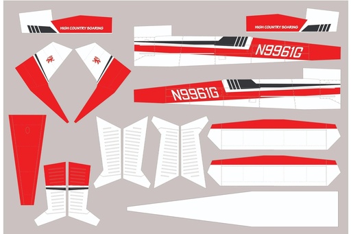 [NXA1055-108] Nexa 1920mm C188 Agwagon Covering Set (Fuselage and Tail)