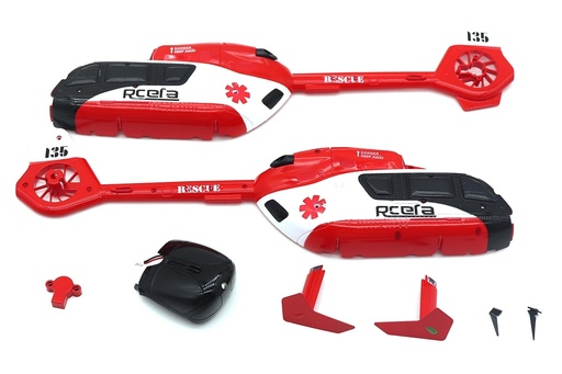 [RSH1009-106] RotorScale 100 Size EC135 Body Shell