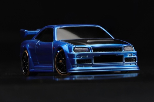[TBRC64B] Turbo Racing Drift Car Blue 1/76 Scale 2WD with Gyro - RTR